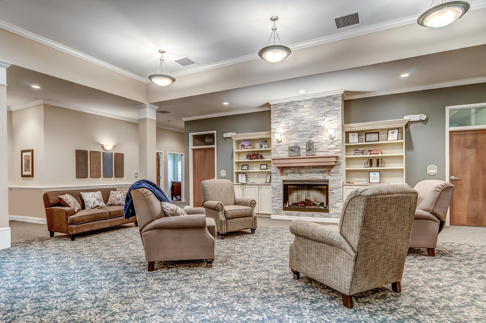 Community Area at Laurel Glen at Carrollton Senior Living