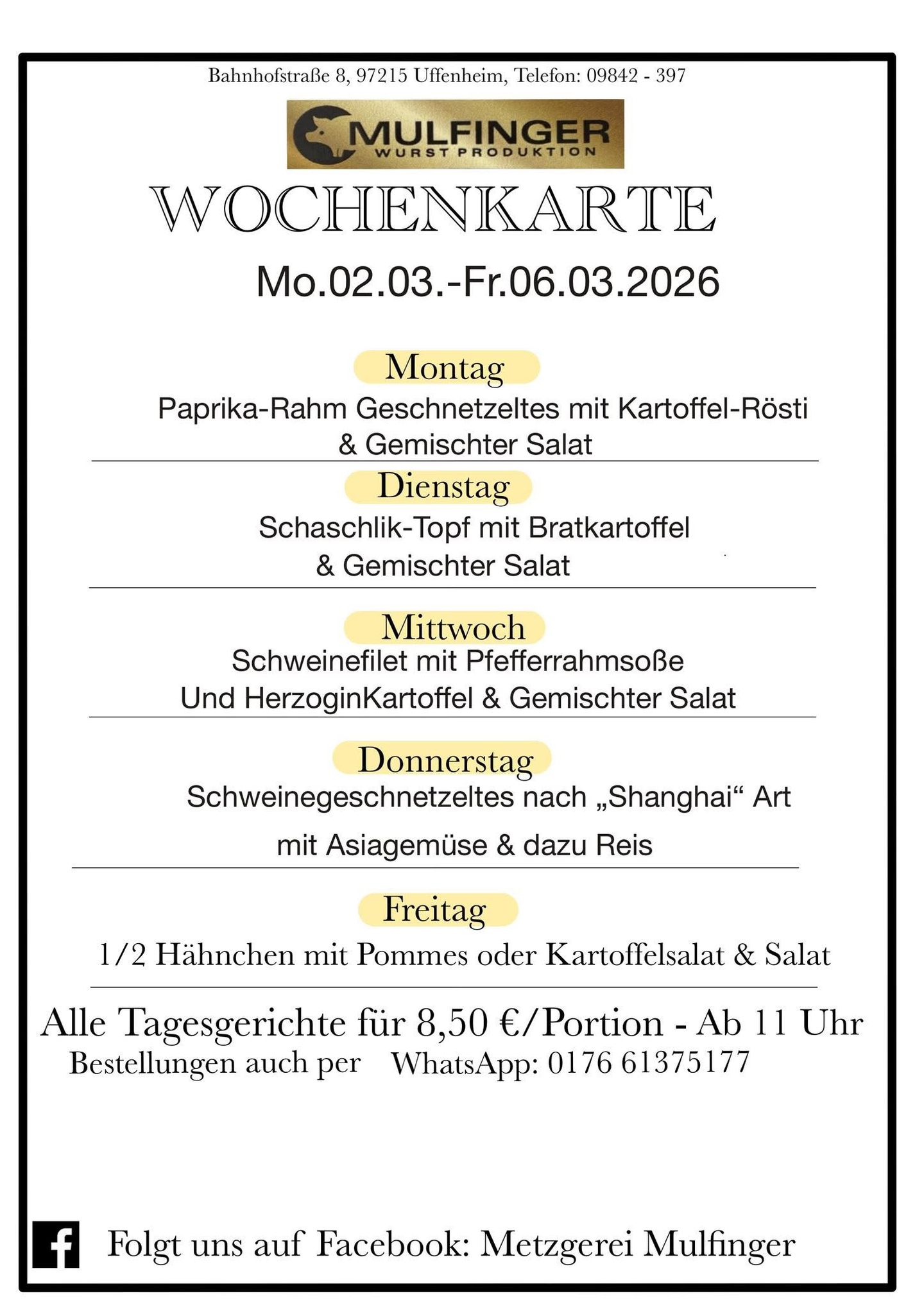 Metzgerei Dürr Inh. Friedrich Mulfinger - GALLERY