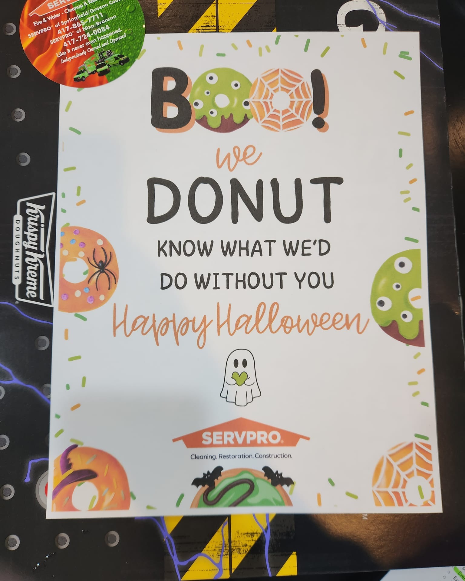 Thanks ServPro! You always go above and beyond to treat our office.