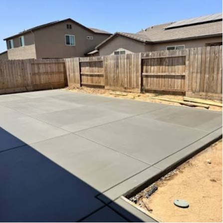 backyard concrete patio fortify concrete Fresno CA 