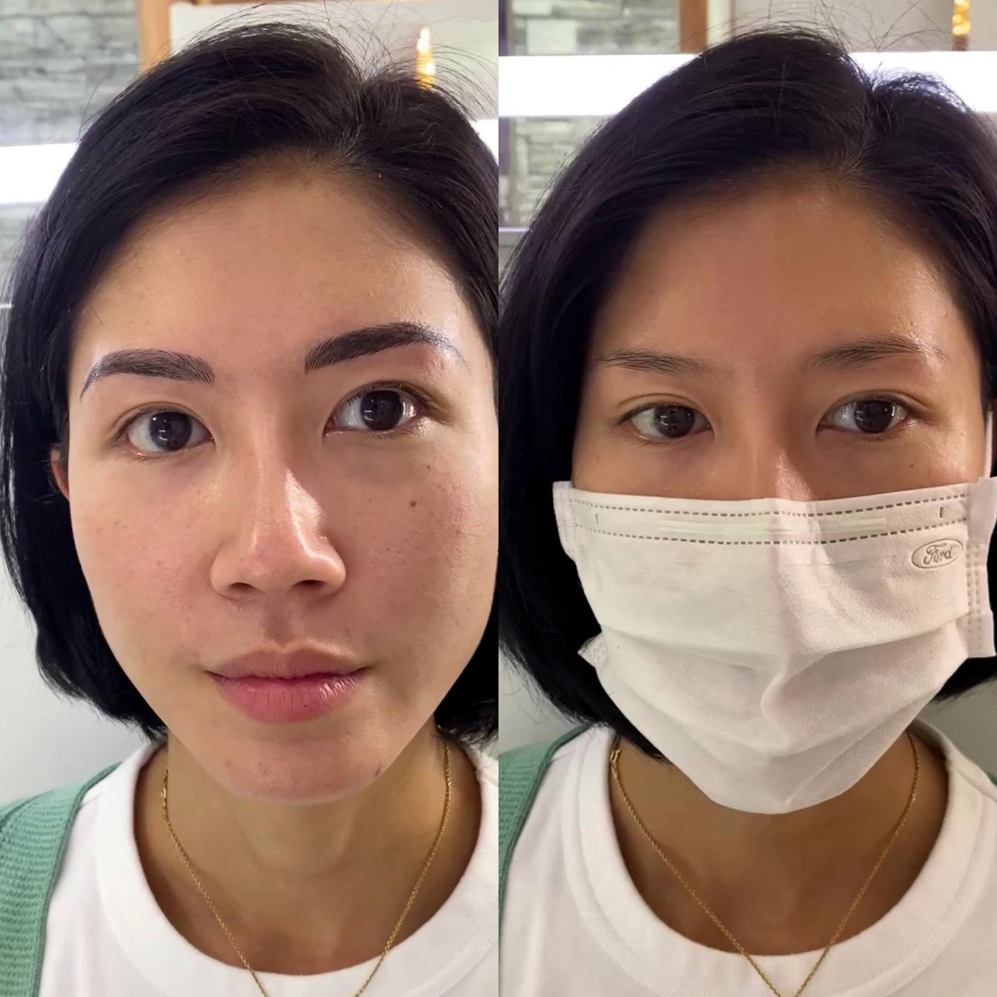 Microblading Before After at Laveda Lash & Brow