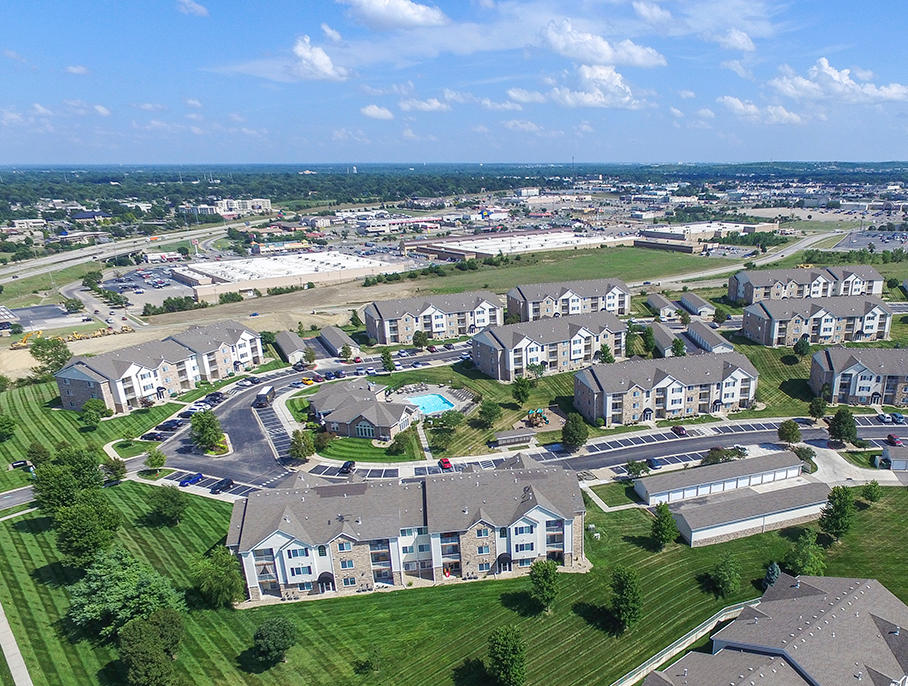 Aerial View Of The Overlook Apartment Homes