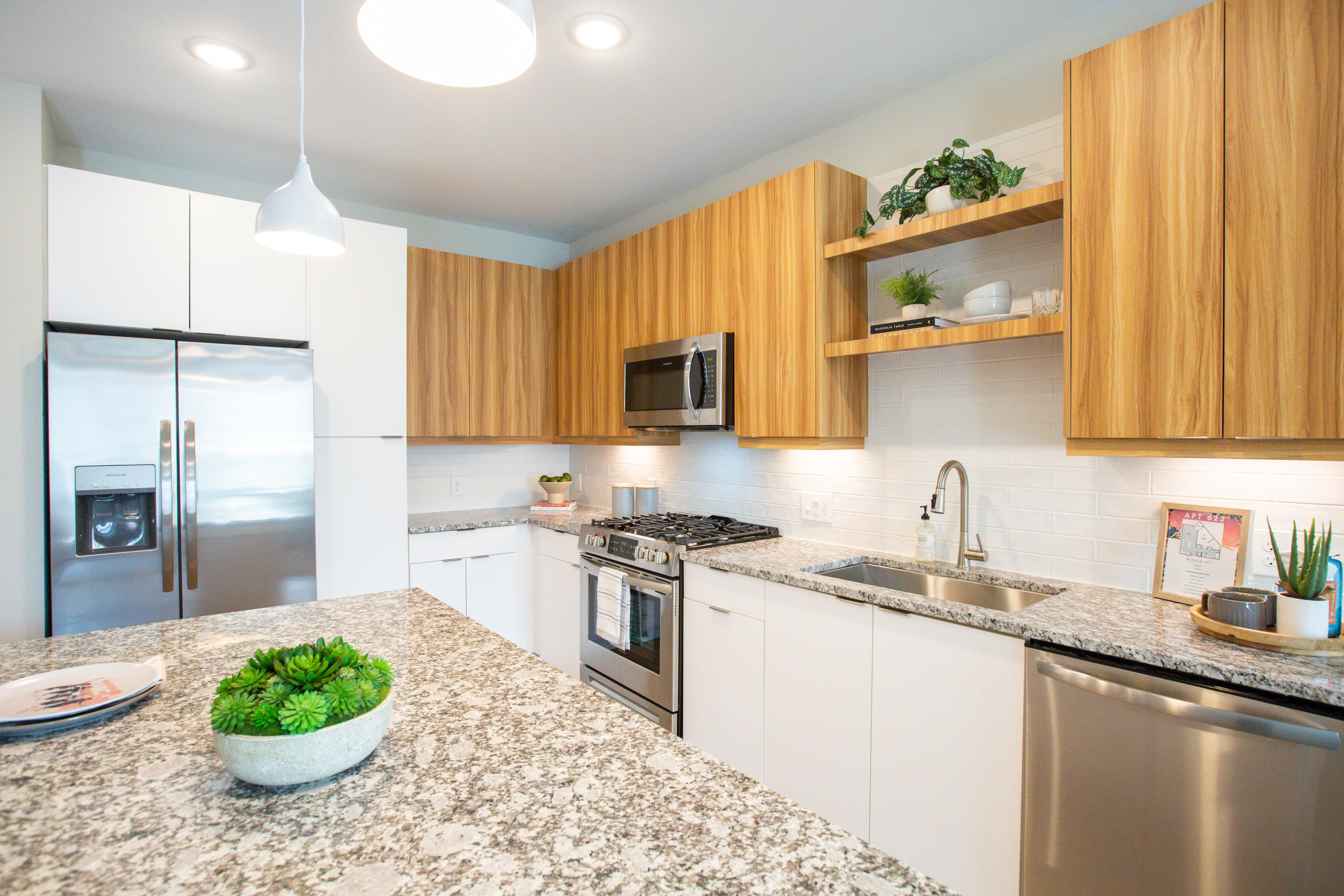 Chef's dream kitchens complete with granite countertops.