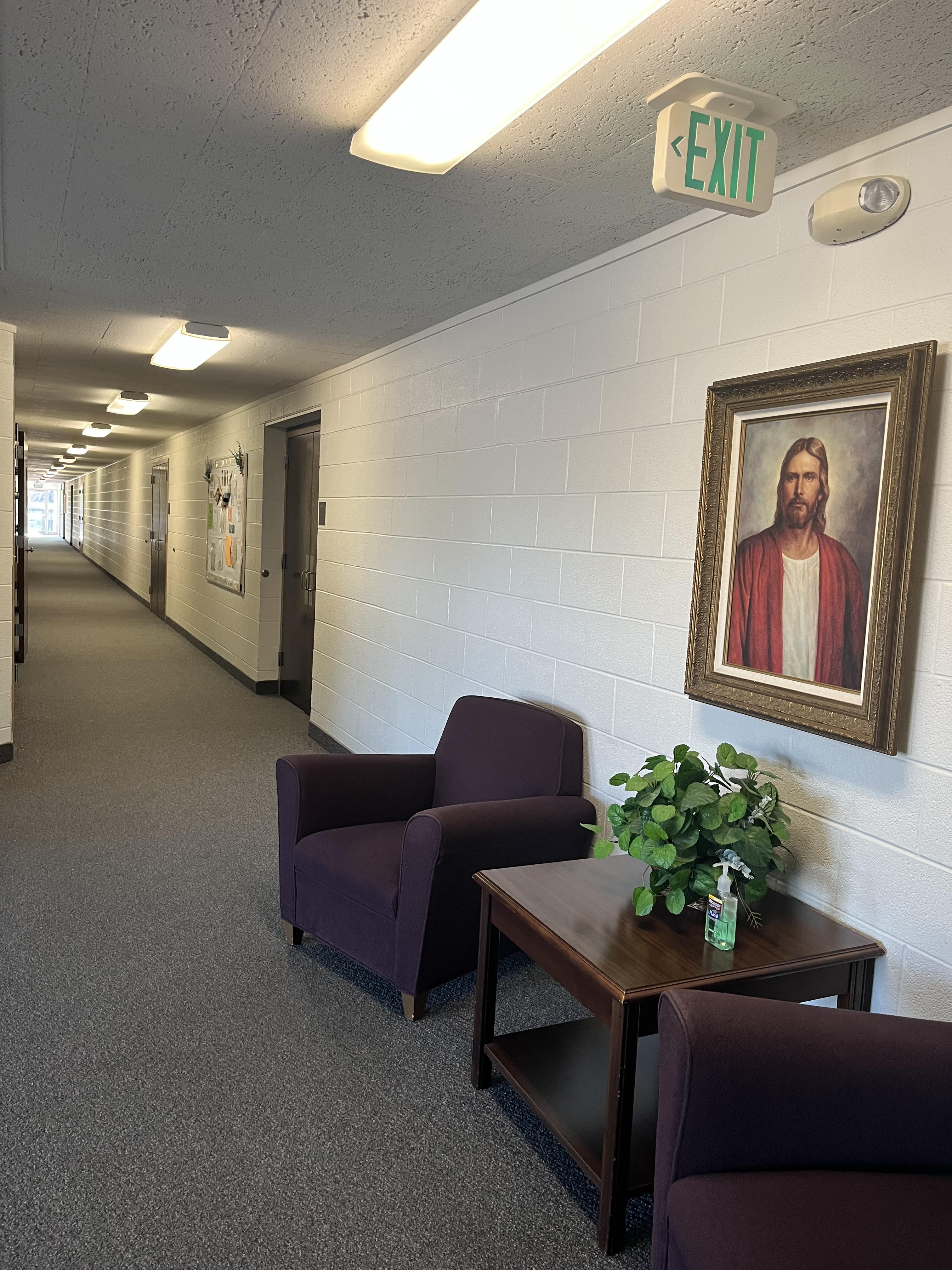 Hallway to classrooms