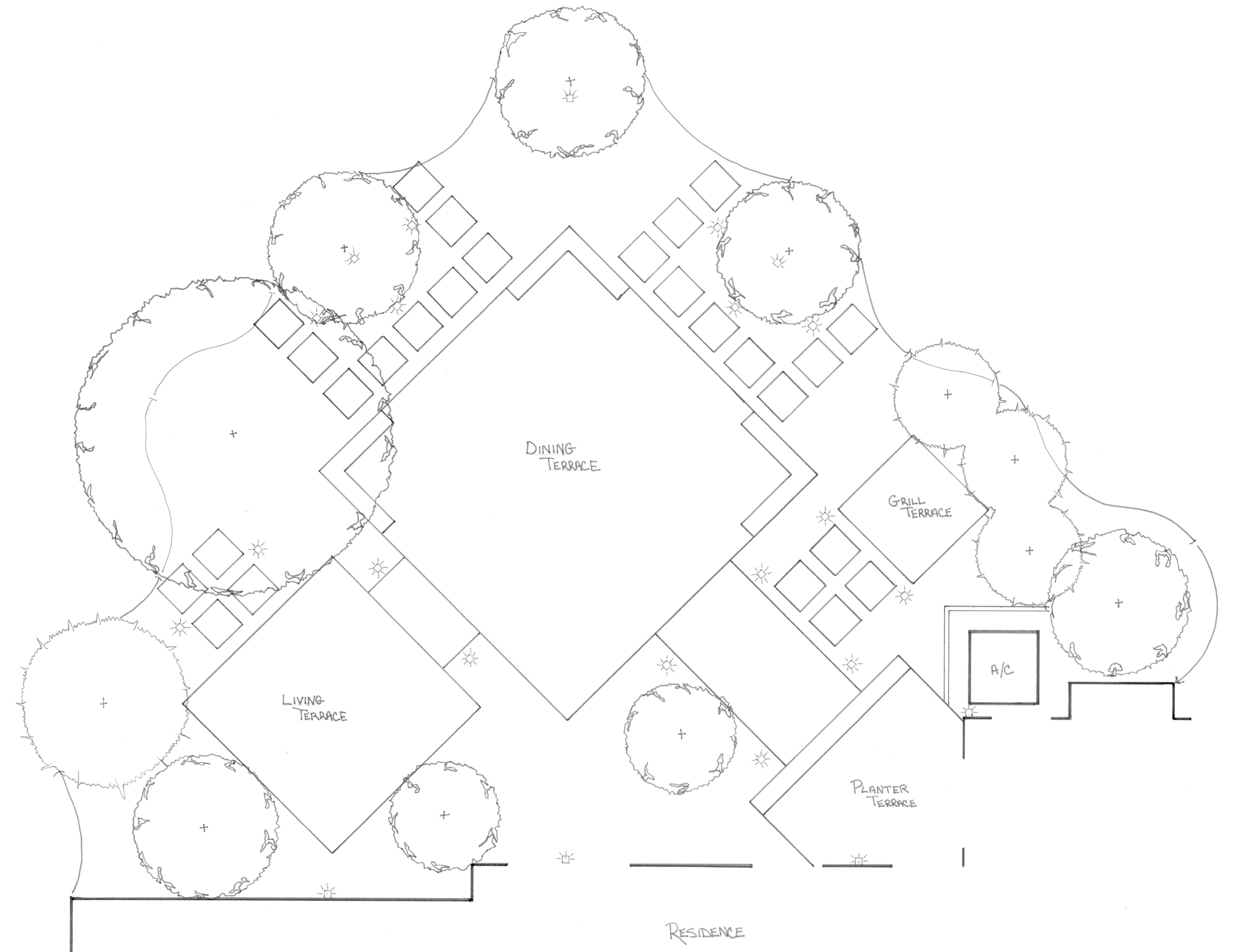 Planting and Techo-Bloc Terrace Design by Garden Artisans LLC...609-371-0099
