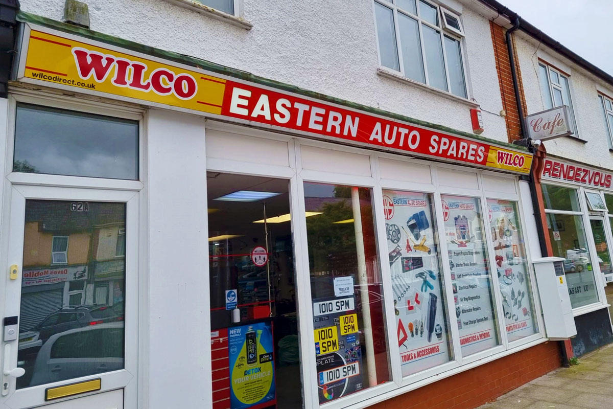 Outside Wilco Motor Spares (formerly Eastern Auto Spares), Queen's Way, Ipswich Wilco Motor Spares Ipswich 01473 726988
