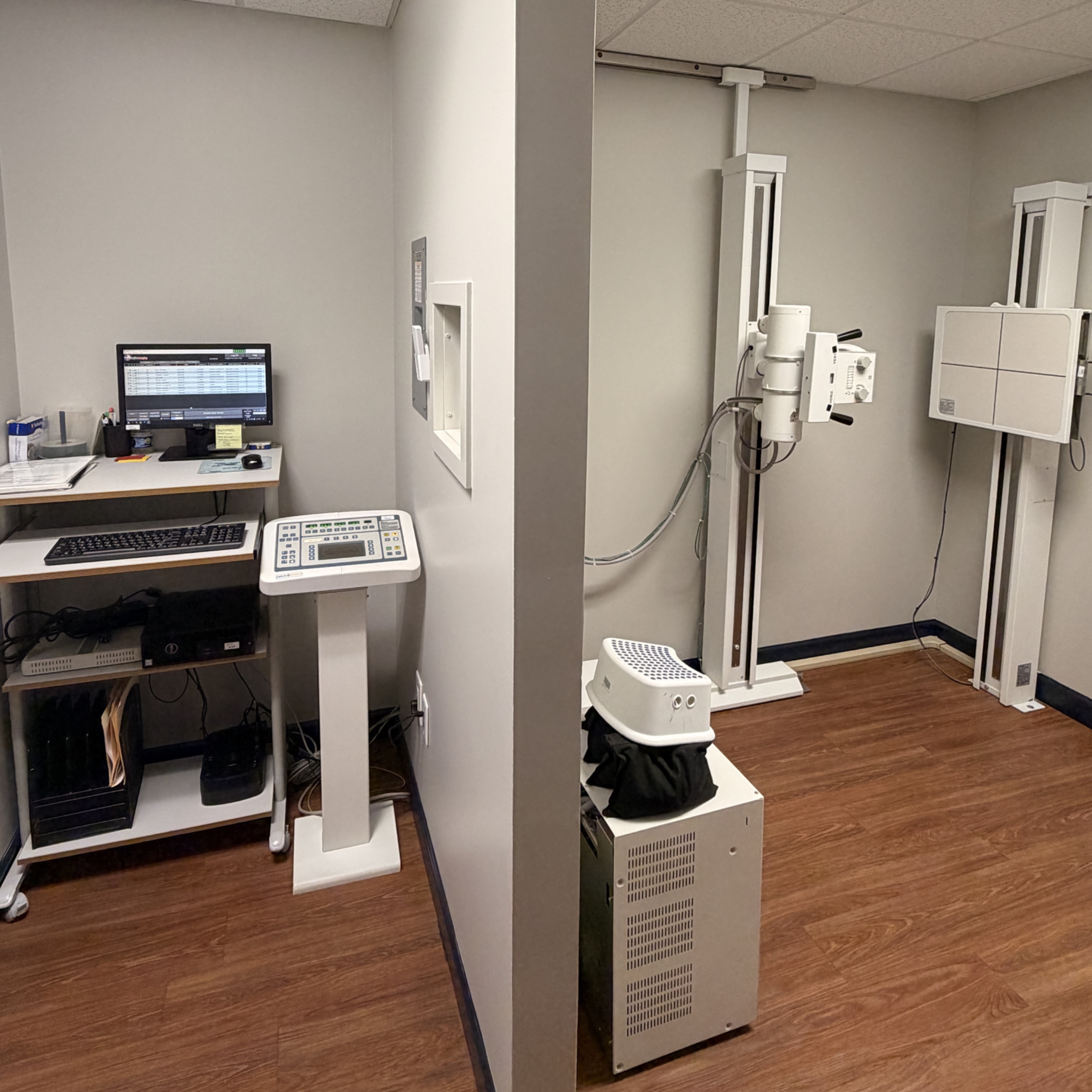 Our on-site digital X-ray room, so you can get imaging done without a separate trip somewhere else. 