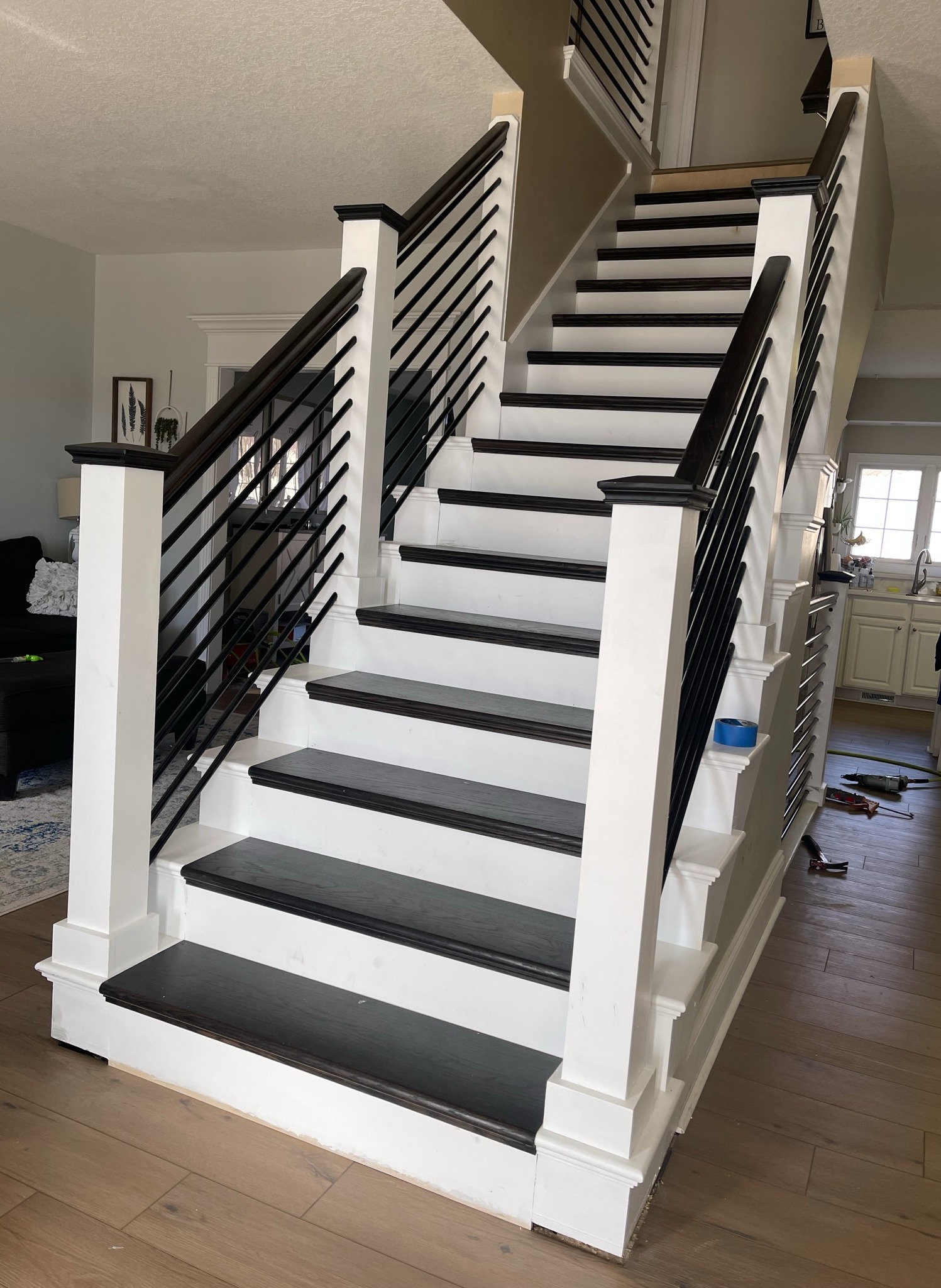 Custom Open Staircase Remodel 