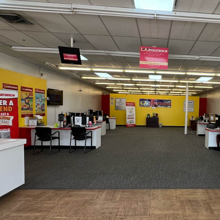 Interior of the L.A. Insurance Agency located at 11003 Market St in TX 