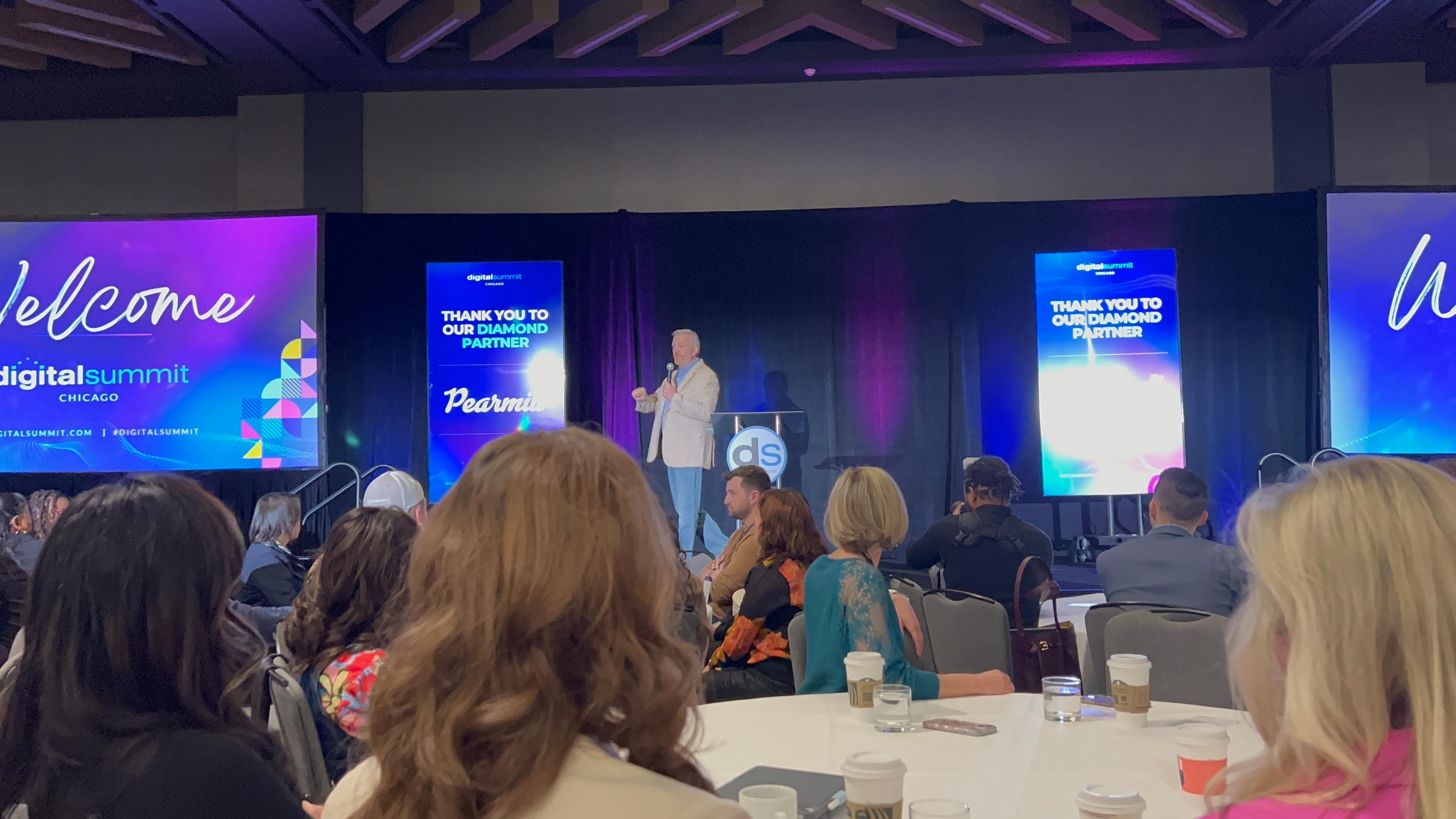 Steve Krull on stage at Digital Summit Chicago 2026 