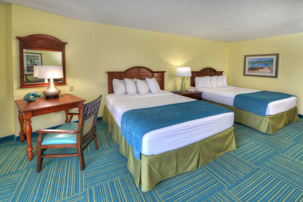 Two Queen Bed Guest Room Best Western Aku Tiki Inn Daytona Beach (386)252-9631