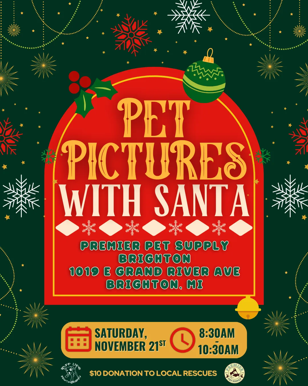 Image of Local Pet Event Santa Pet Photos W/ Ruff Life Photography! | Brighton Nearby