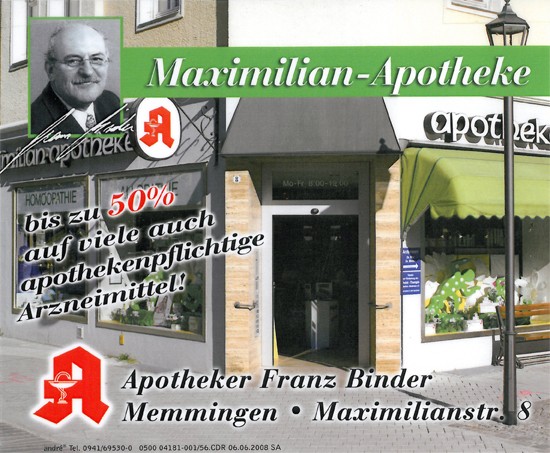 Maximilian-Apotheke, Maximilianstr. 8 in Memmingen