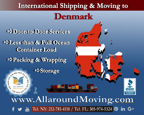 International Shipping & Moving to Denmark www.AllaroundMoving.com