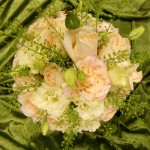 Hochzeit pink weiß grün  - Blütenkorb München