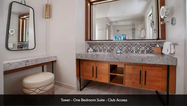 Disney's Coronado Springs Resort Tower 1 Bedroom Suite Bathroom