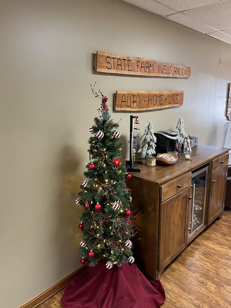 Getting festive at Jared Swank's State Farm Insurance office Olmsted Falls