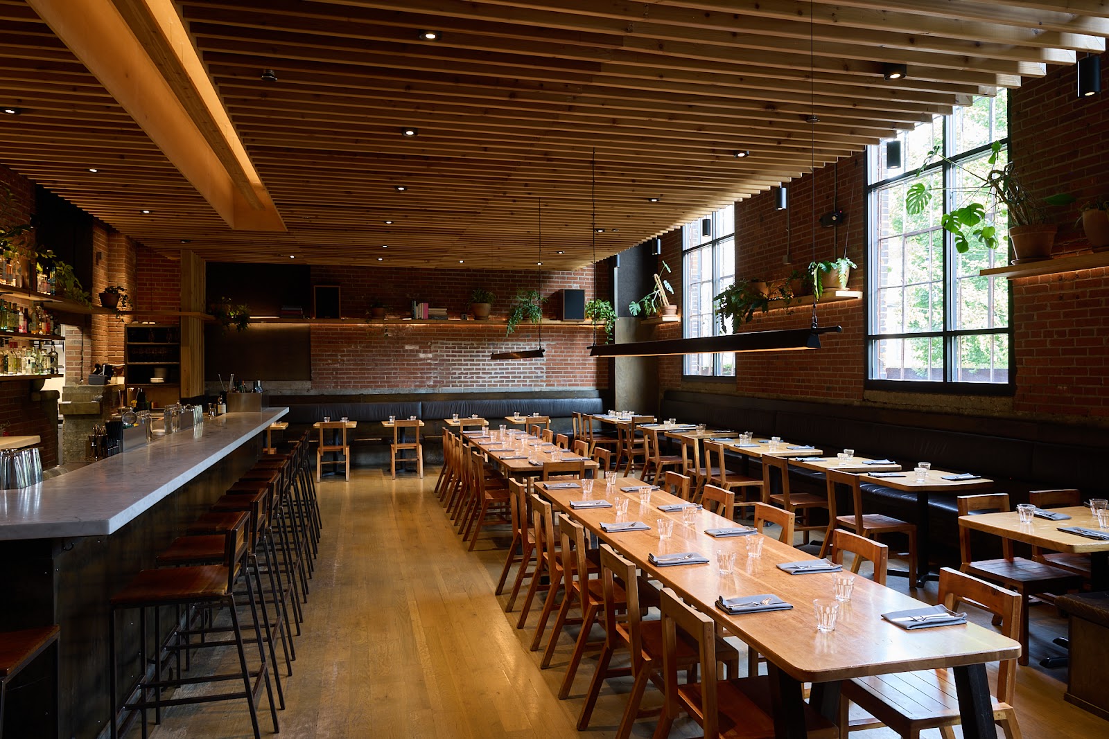 A look inside the dining room at Rolf and Daughters. The restaurant is set inside the historic Werth 