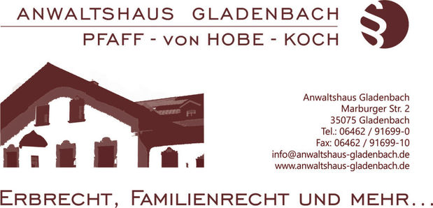 Kundenbild groß 1 Anwaltshaus Gladenbach Pfaff & von Hobe & coll.