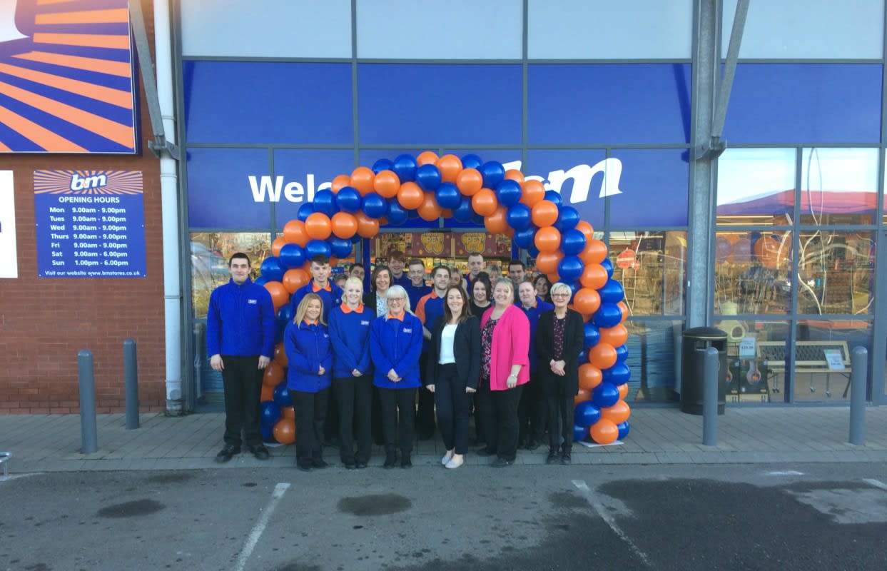 B&M's newest store team at Drumkeen Retail Park, Belfast are delighted to open their doors to their first customers.
