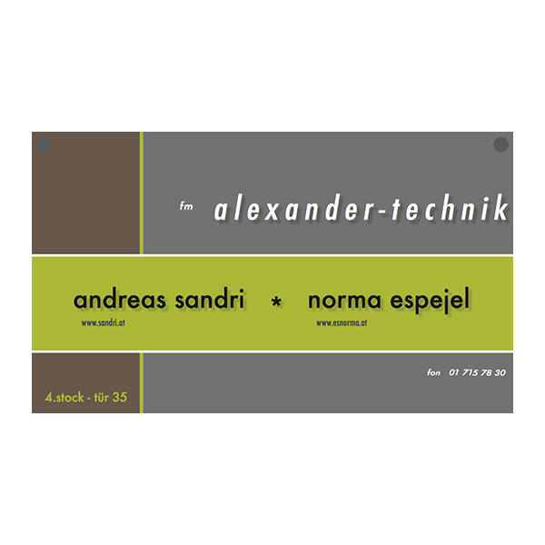 Alexandertechnik - Andreas Sandri, Lehrer der F.M. Alexandertechnik 1030 Wien
