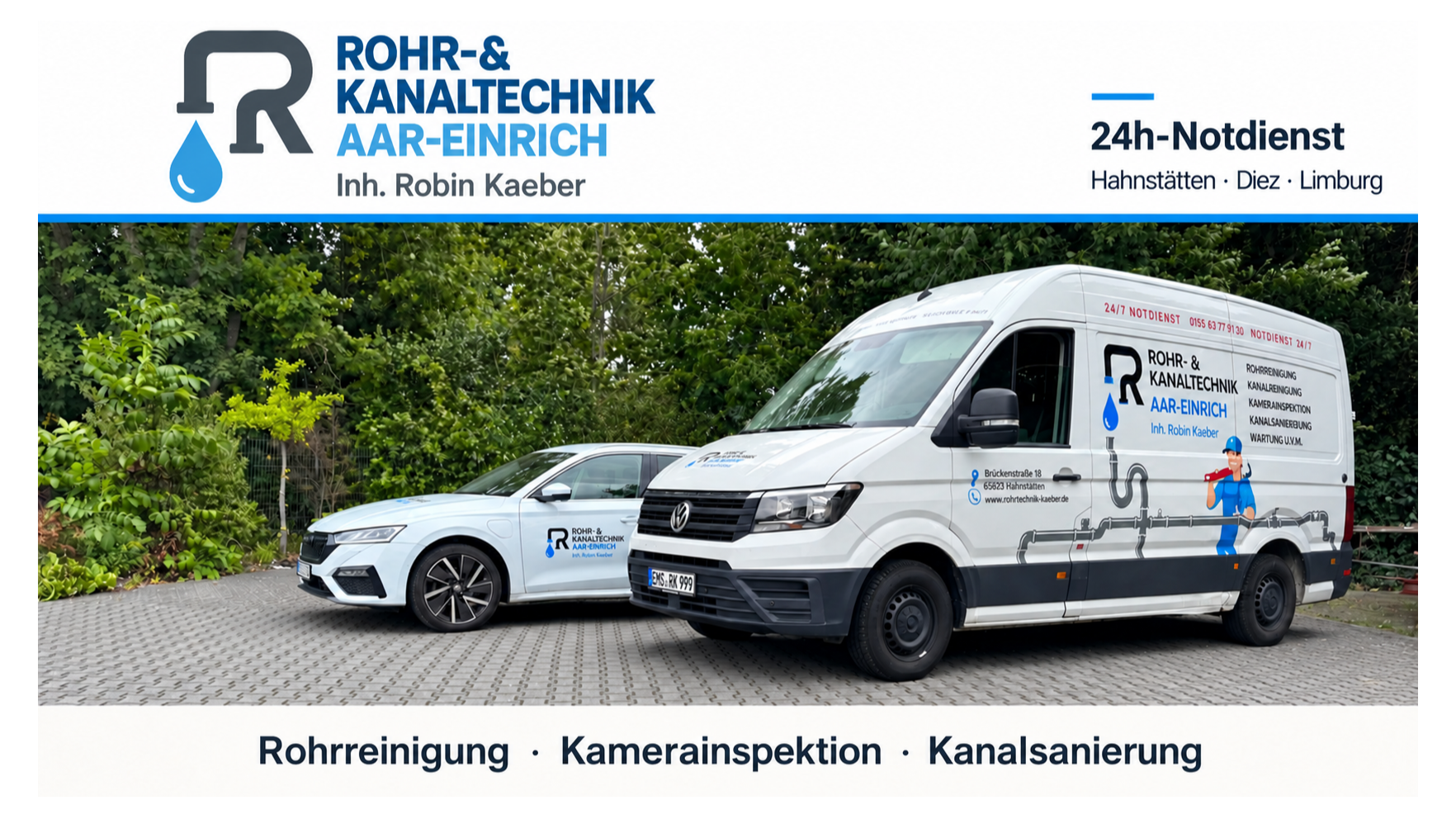 Rohr- & Kanaltechnik Aar-Einrich  Rohrreinigung Limburg, Diez & Umgebung, Brückenstraße 18 in Hahnstätten