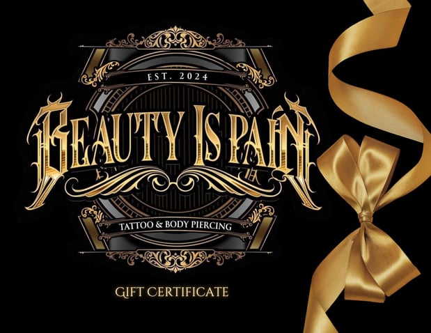Images Beauty is Pain Tattoo and Body Piercings