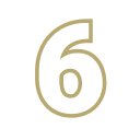 Number 6 icon.