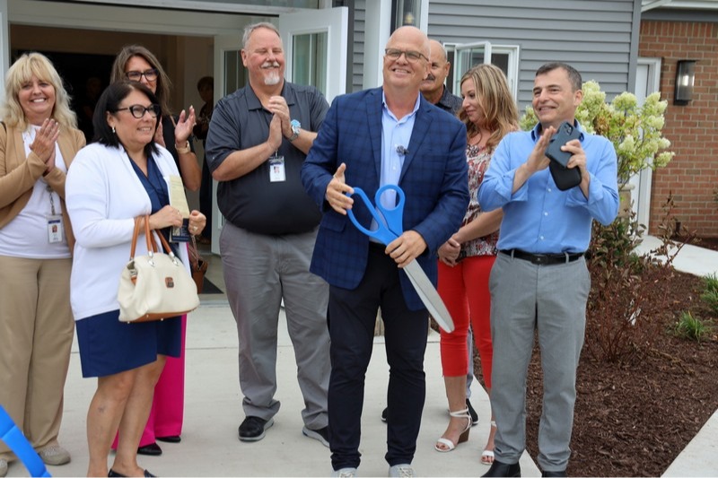 The official ribbon-cutting ceremony at Brookwood Estates of Taylor, marking the opening of our gated 55+ active senior independent living community.