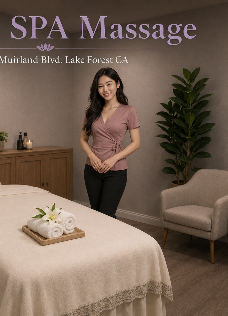 Golden SPA shop photo in Lake Forest, CA, showing the massage spa environment for local customers looking for massage near me, body massage, deep tissue massage, and relaxing massage services.