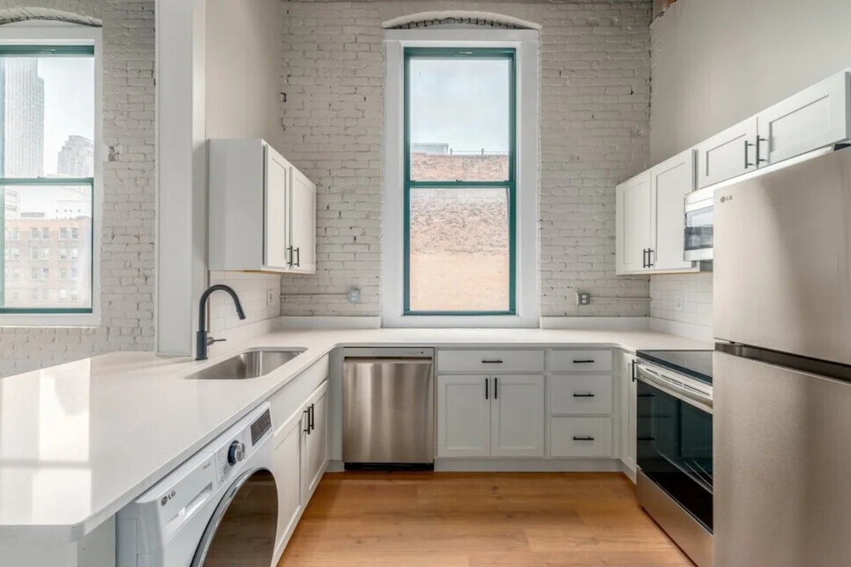 kitchen at Shorehaus Lofts 