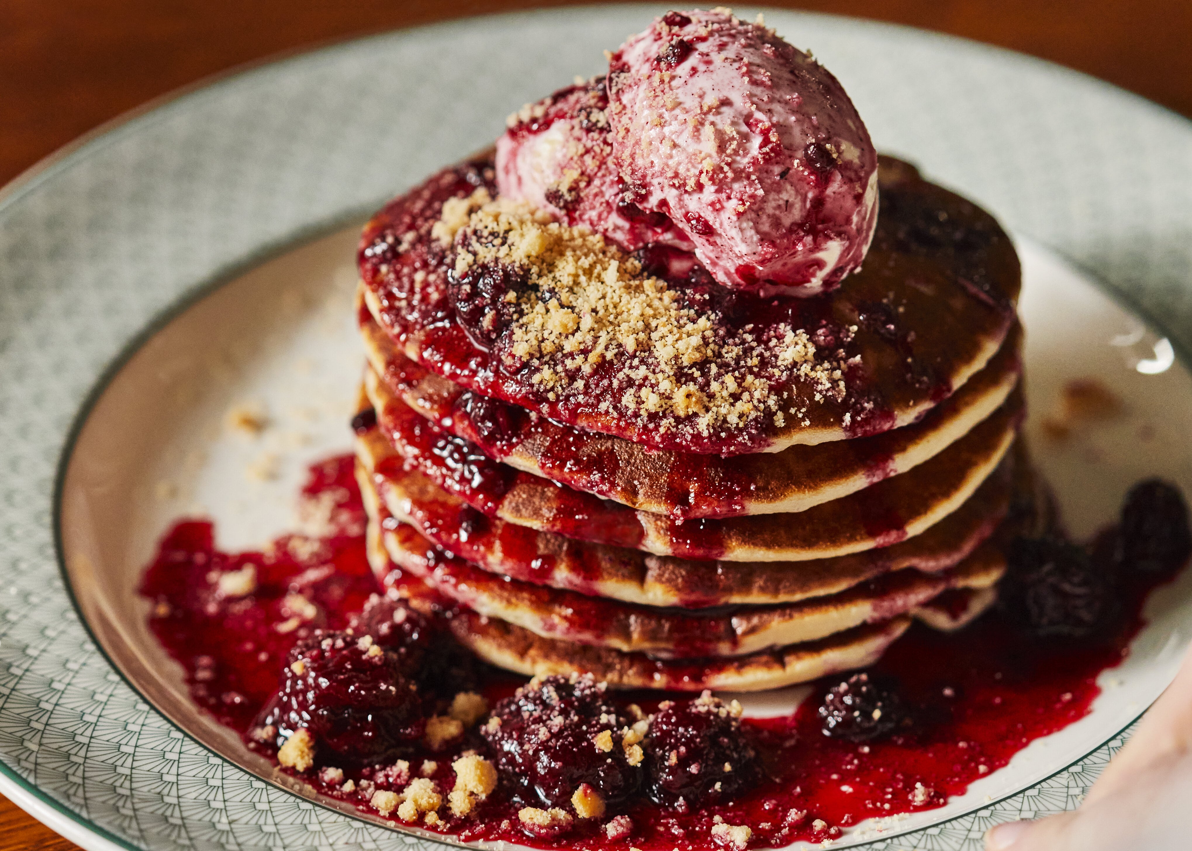 Spiced berry pancakes Cosy Club Canterbury 01227 387046