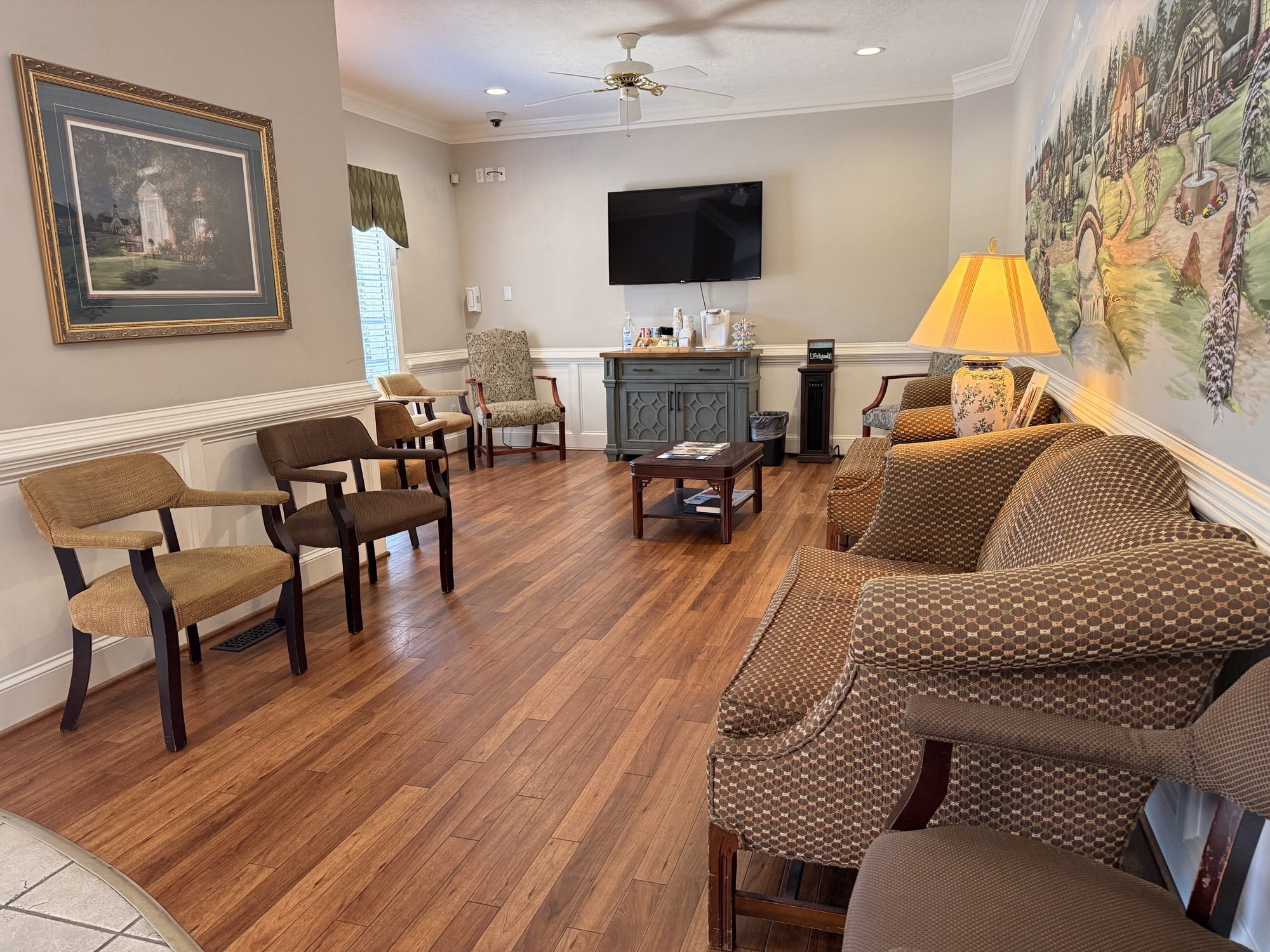 Waiting area, Belair Dental Associates. 