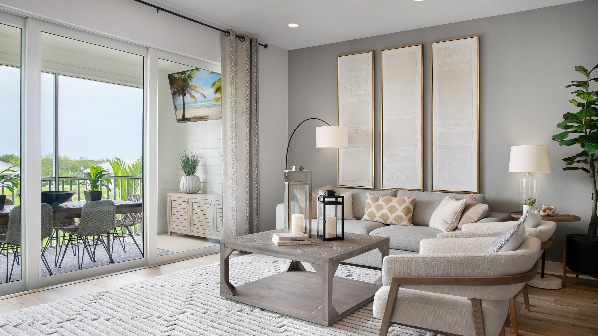 Modern great rooms designed for comfortable gatherings with family and guests 