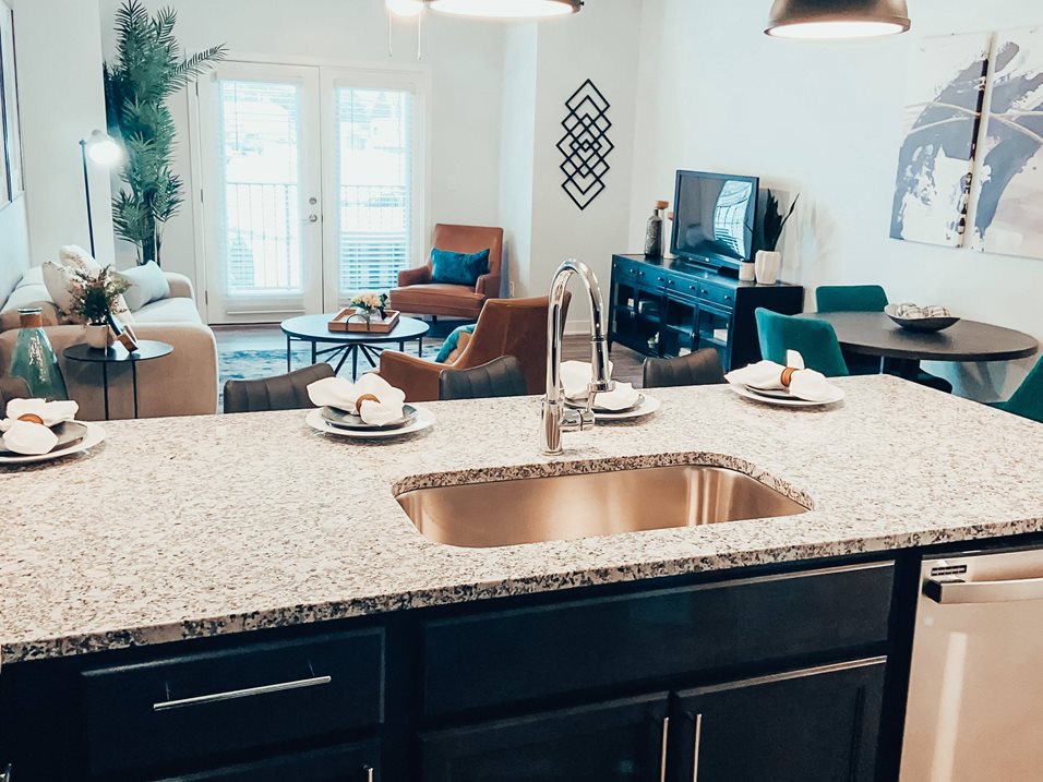 Sink With Faucet In Kitchen