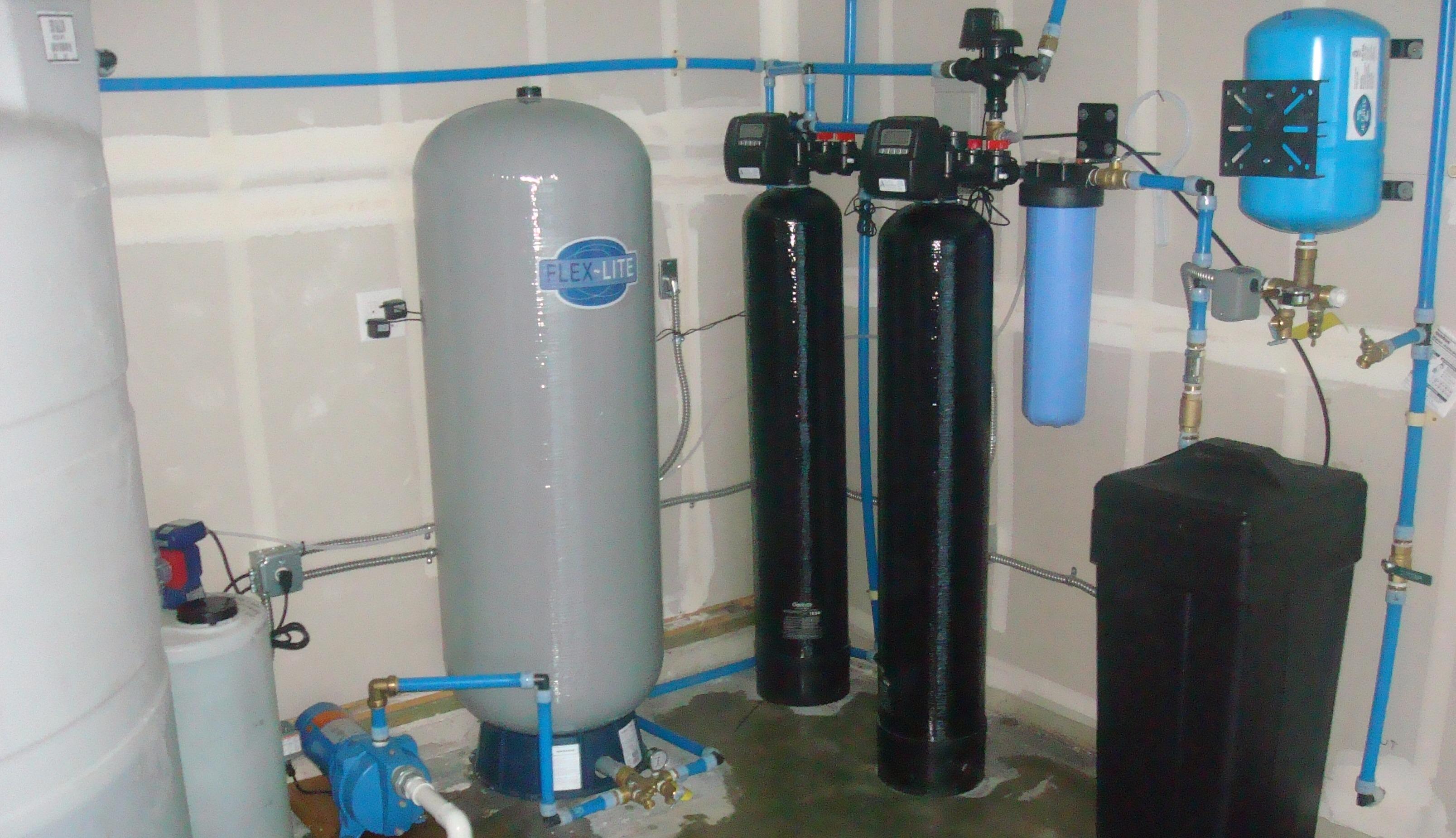 Complete water system to eliminate staining and water odors.