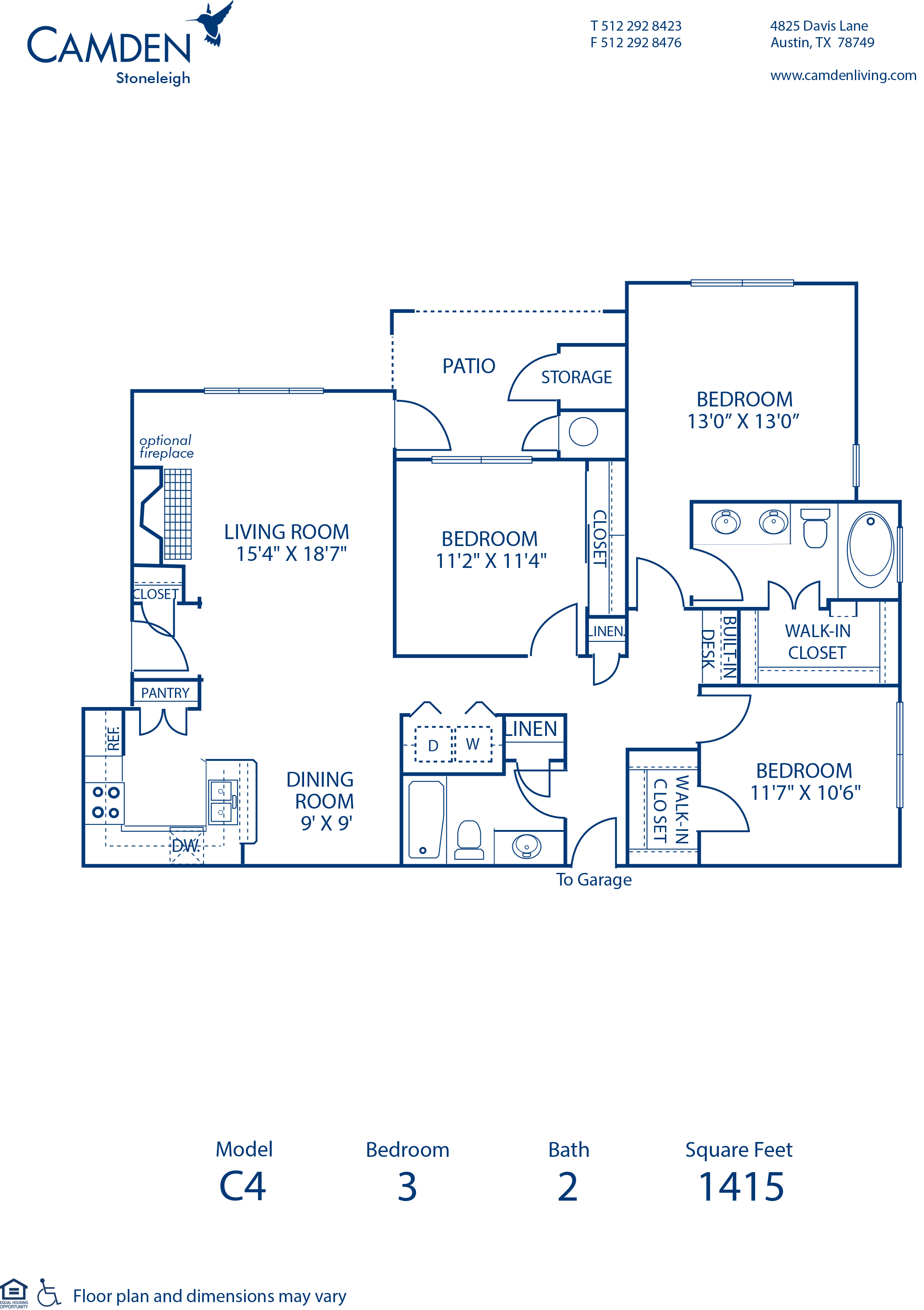 Camden Stoneleigh Apartments Photo