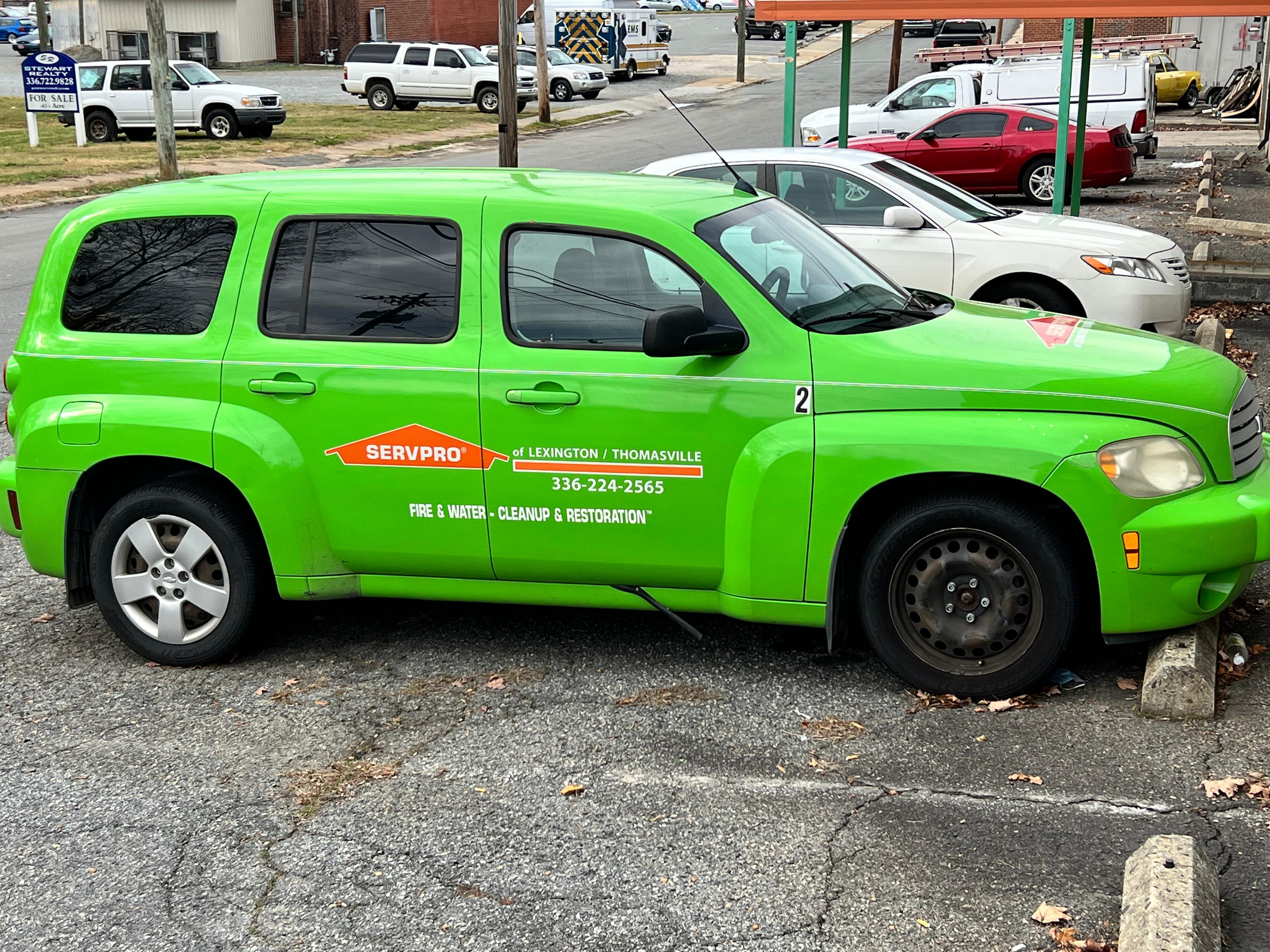 SERVPRO Chevy HHR: marketing car.