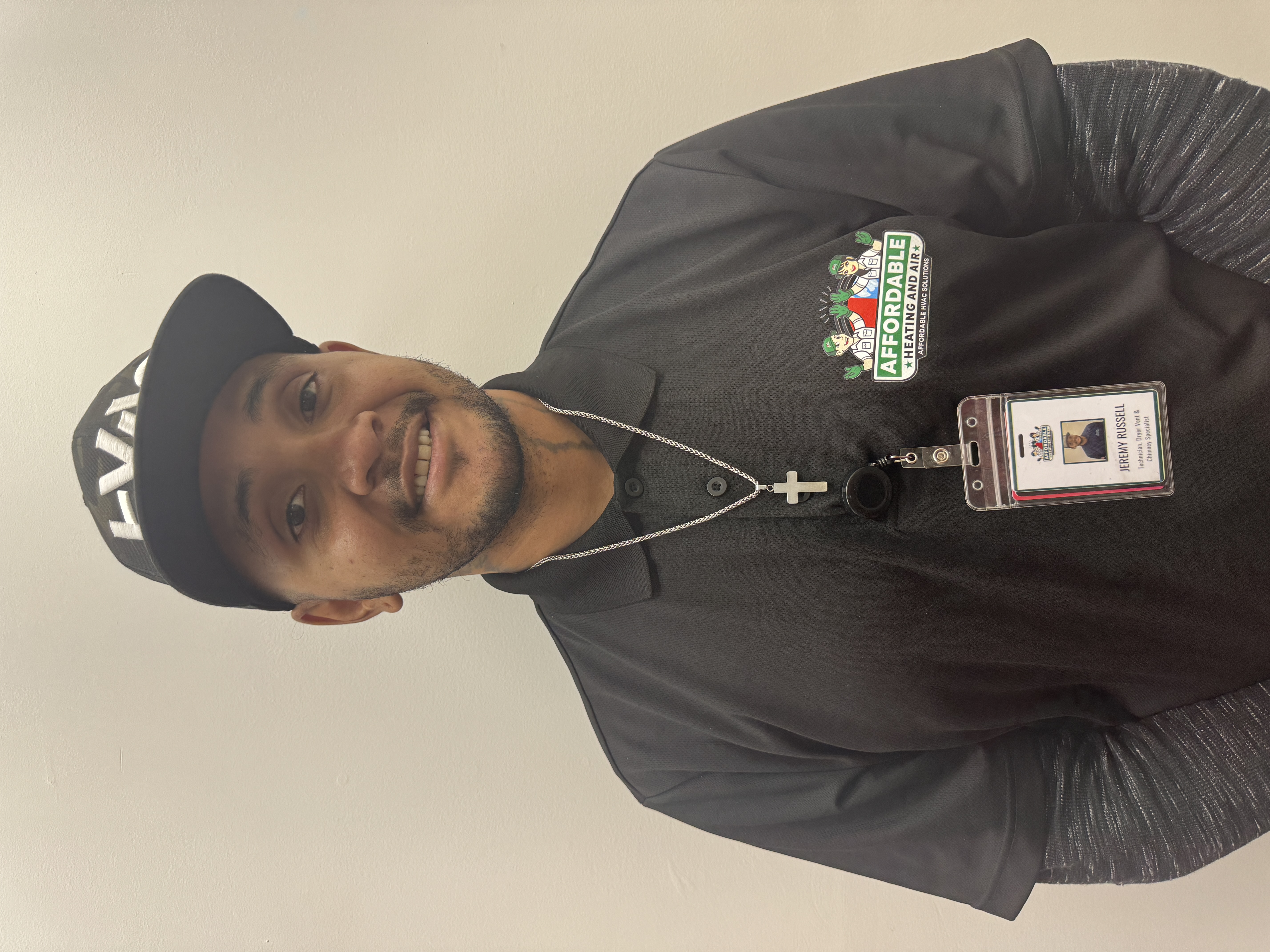 Jeremy Russell, HVAC Technician and Dryer Vent & Chimney Specialist at Affordable Heating and Air, serving Simi Valley and Ventura County customers.