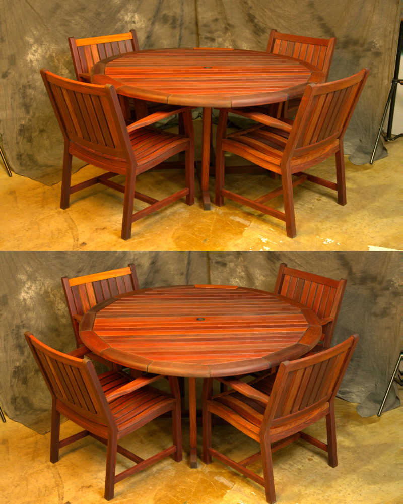 Outdoor Table and Chairs Set - After Restoration