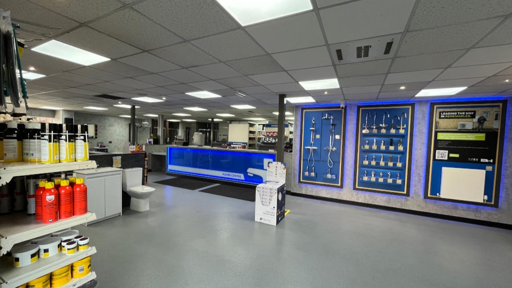 Inside Plumb Centre in Folkestone