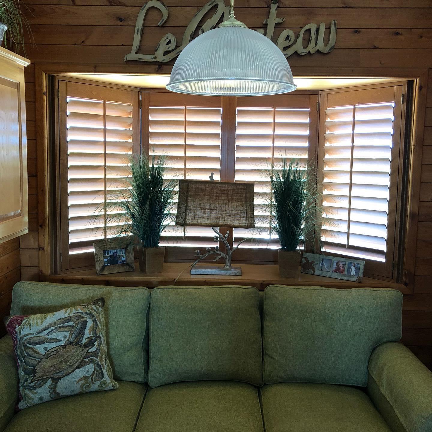 Wood Shutters by SunnySide Blinds.