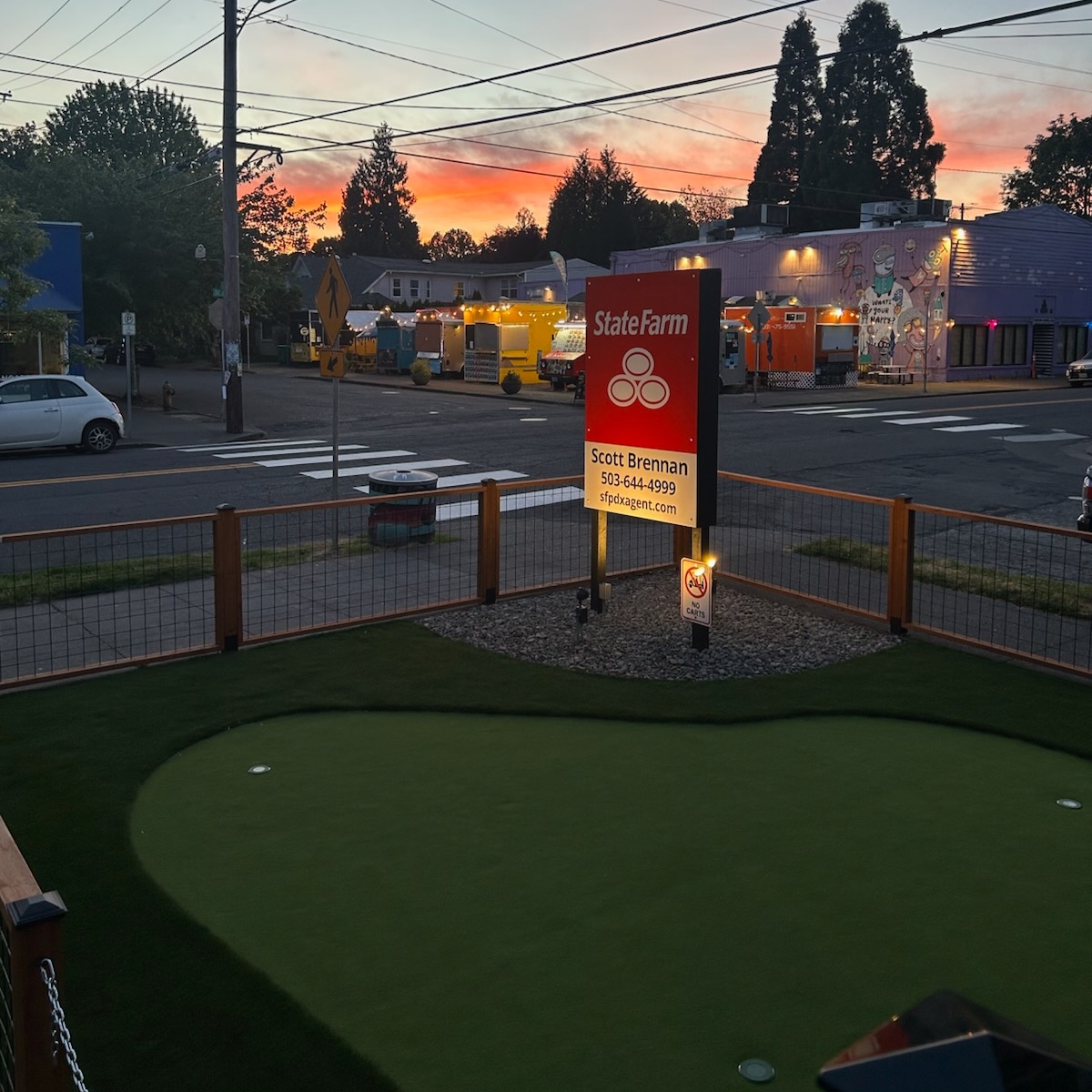 Come check out our new location and practice your putting