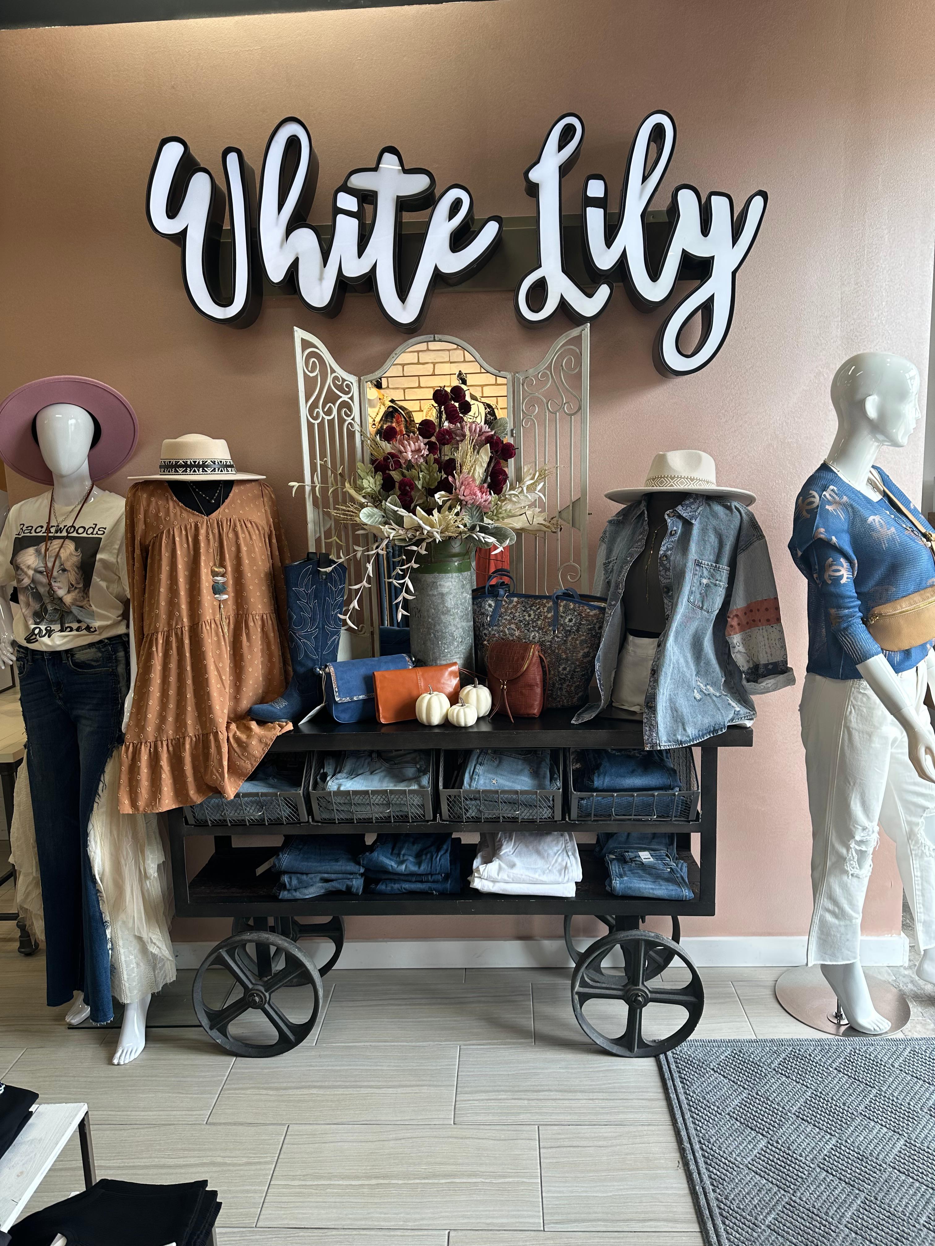 White hotsell lily clothing