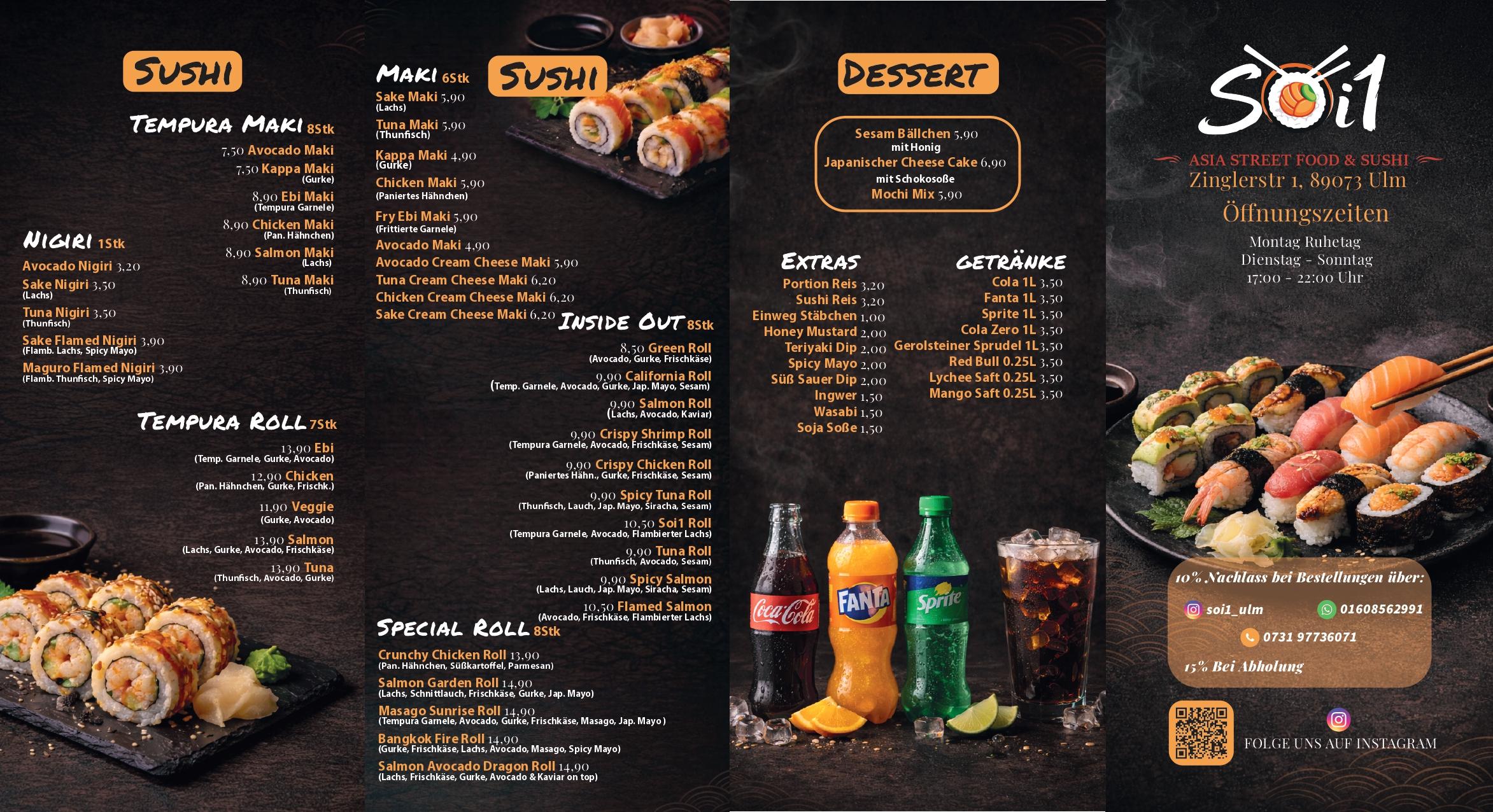 Soi1 Asia Street Food & Sushi Lieferdienst, Zinglerstraße 1 in Ulm