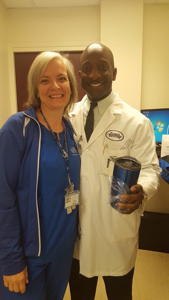 Dr. Echols with Florida Orthopaedic Institute Staff Member