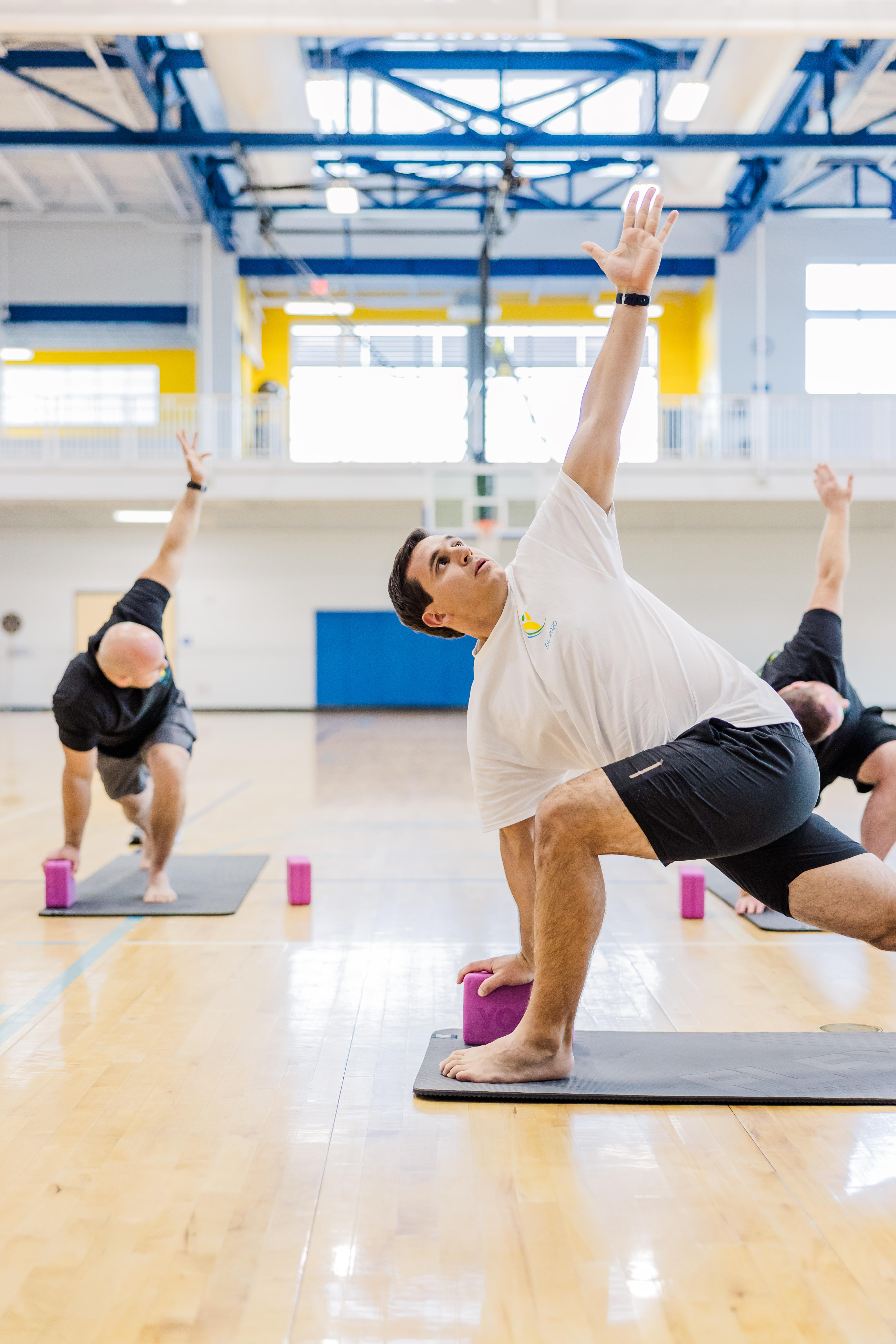 Mike offers a free yoga class every Monday morning at 7am at Island Recreation Center