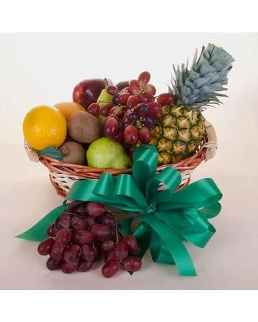 McShan Joyful Fruit Basket McShan Florist Dallas (214)324-2481