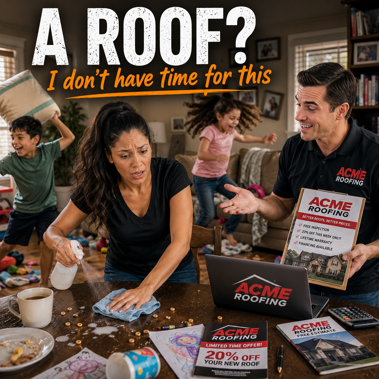 A Roof - I don't have time for this.