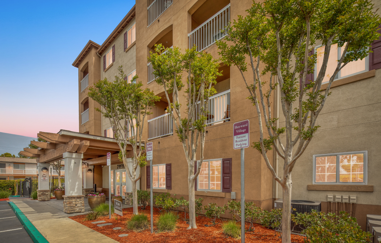 Exterior at Hayward Village Senior Apartments in Hayward, CA